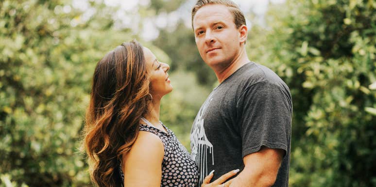 Couple embracing each other.