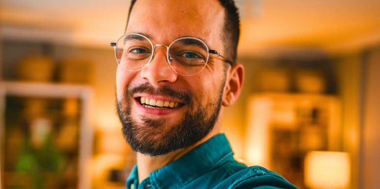 man who loves the woman he is with from the depths of his soul