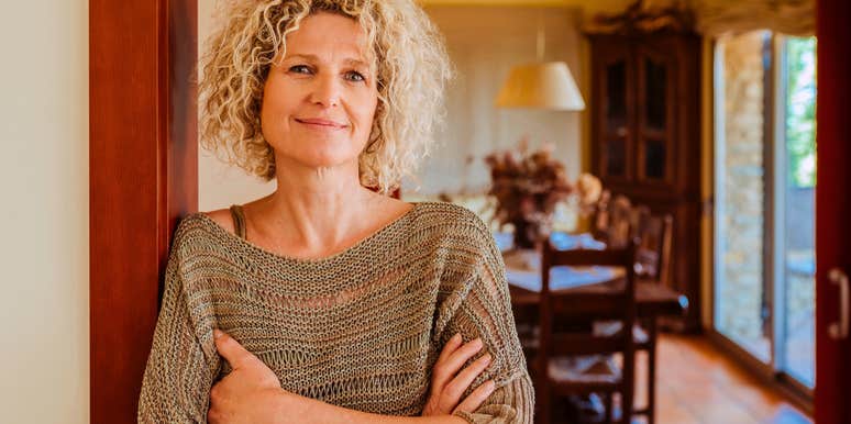 older woman not worried about most things americans stress over