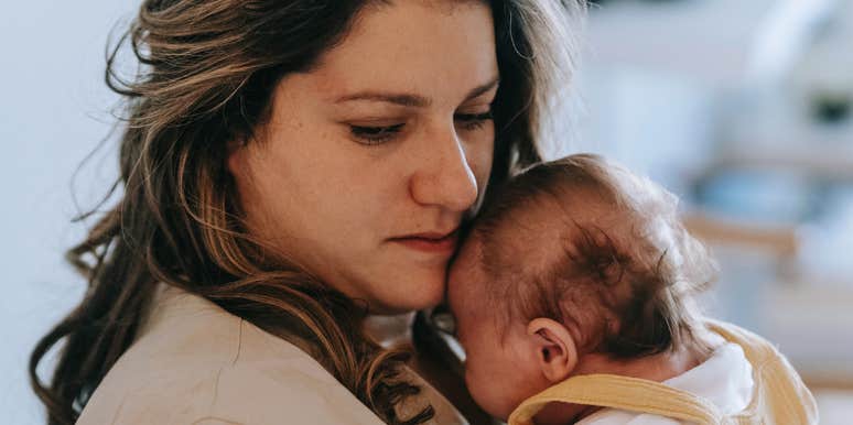 Woman loves her kids but it caught off guard.