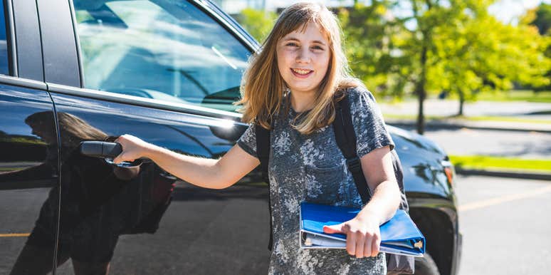 mom checks kids out school any reason