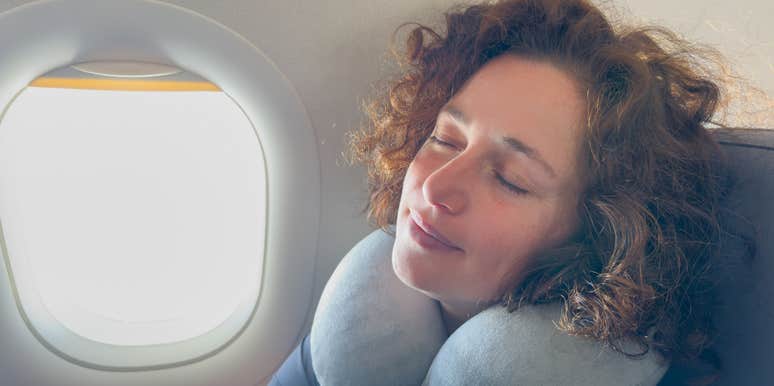mom sits silently long flights without headphones