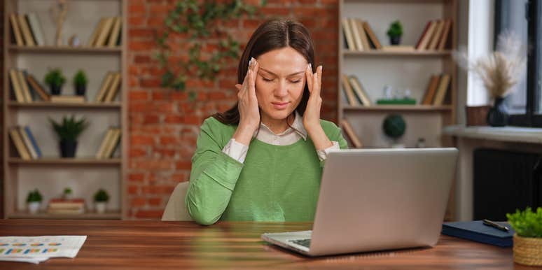 worker affected by office air