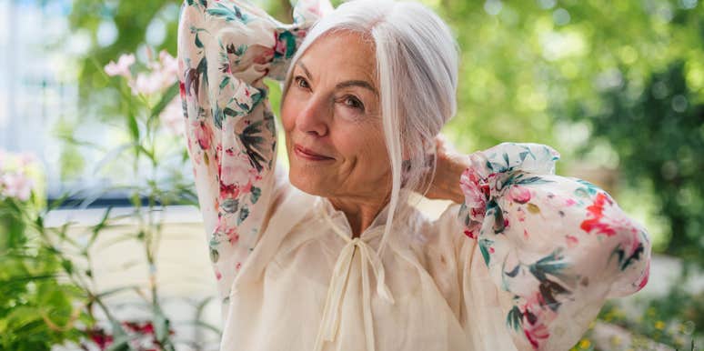 woman with a positive outlook about aging