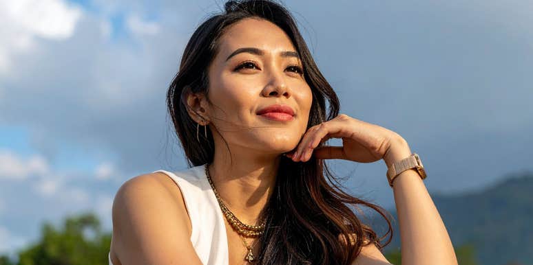 Woman lives simpler life.