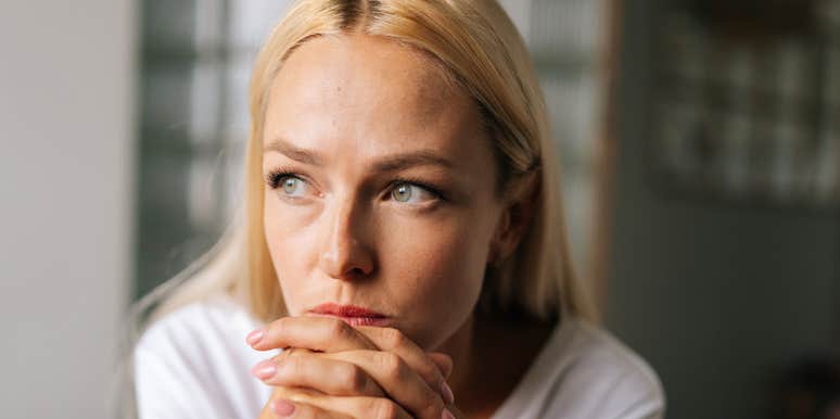 Woman worries about everything.