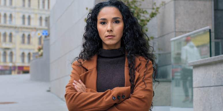 serious european woman