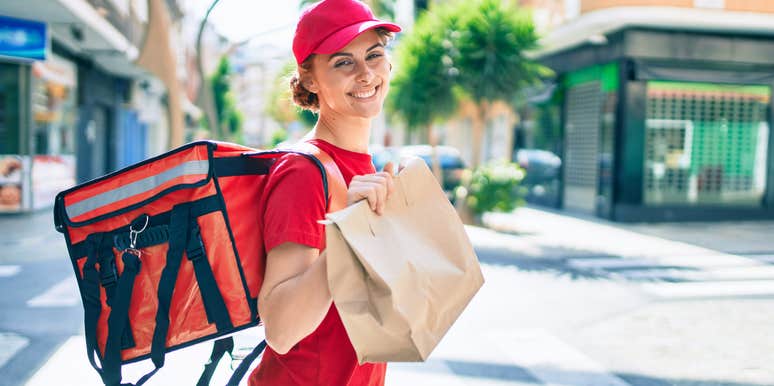 food delivery driver unconventional method making extra tips