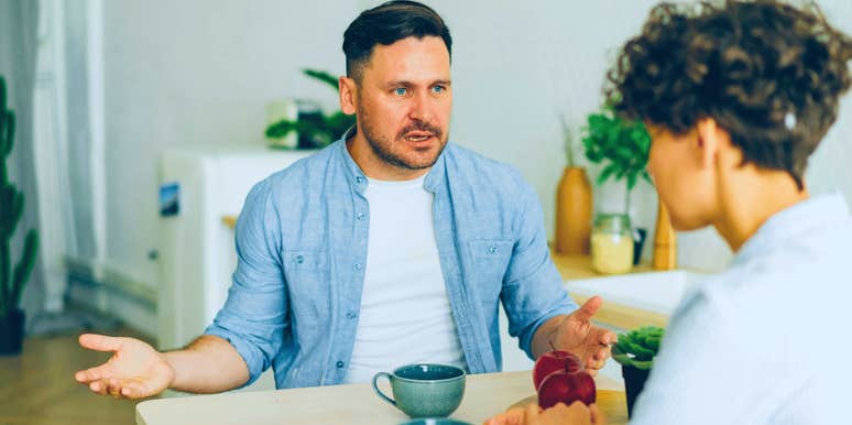 man who constantly starts arguments with the woman in his life