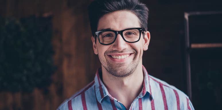 Attractive man in glasses who has characteristics that give him an advantage with women