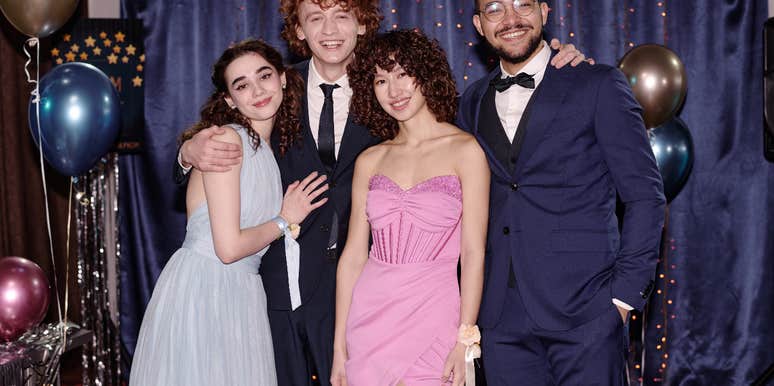 millennials who wore glamorous dresses to prom