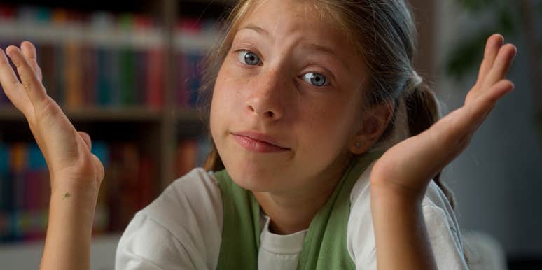 girl confused by the gift her mom gave her