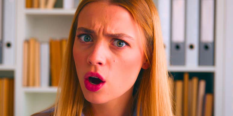 woman in disbelief about the things men have the audacity to say