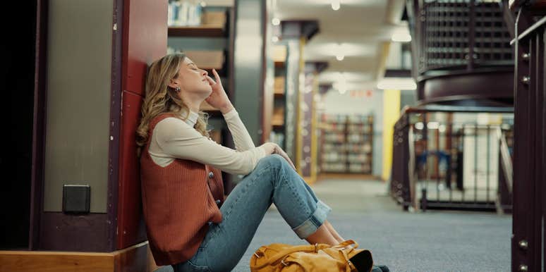 college student worried about her younger classmates