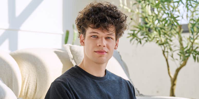 young man at home