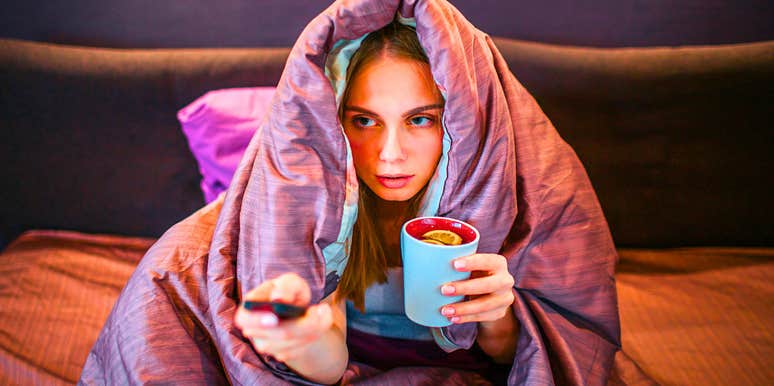 High IQ Traits Of People Who Love Being In A Dark Room Under Big Blankets Watching Comfort Shows