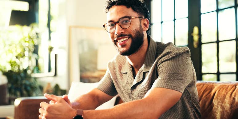 high-value man relaxing at home 