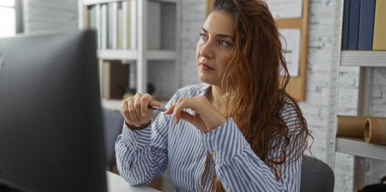 highly intelligent woman feeling shame over her new job