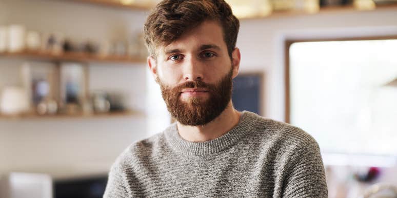 serious american man