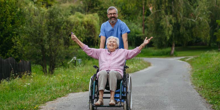 grandma who likes to party in her nursing home