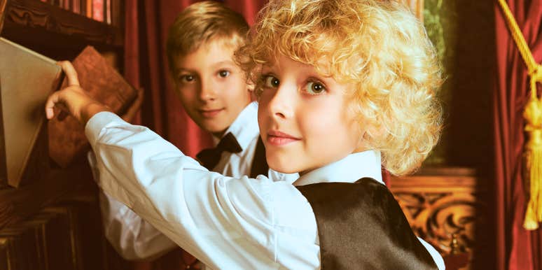 two kids learning old-fashioned life lessons from great parents