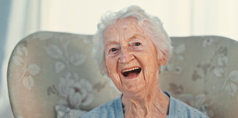 elderly woman who has lived a long life