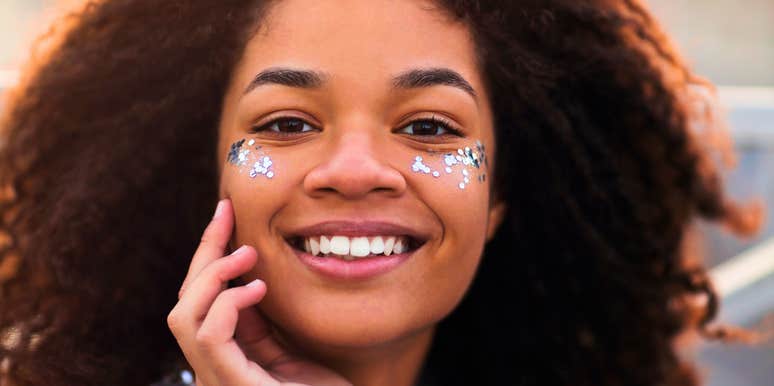 confident woman smiling not needing reassurance