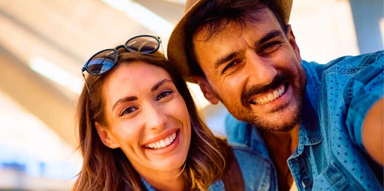 couple learning new things about each other on vacation