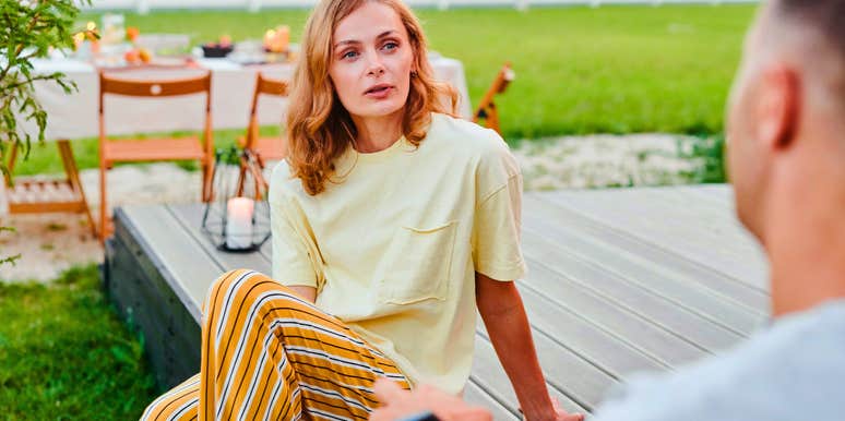 woman talking to friend about the same thing again and again