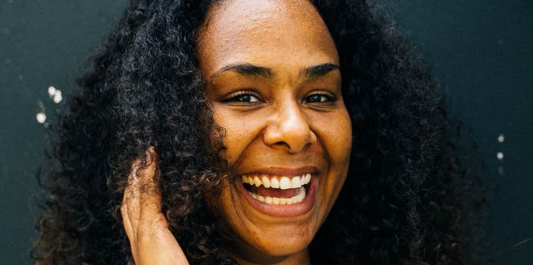 Woman makes others feel seen and loved.