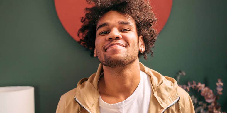 happy confident man who is emotionally competent