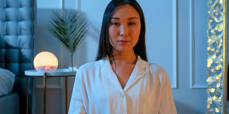 happy woman feeling productive before bedtime