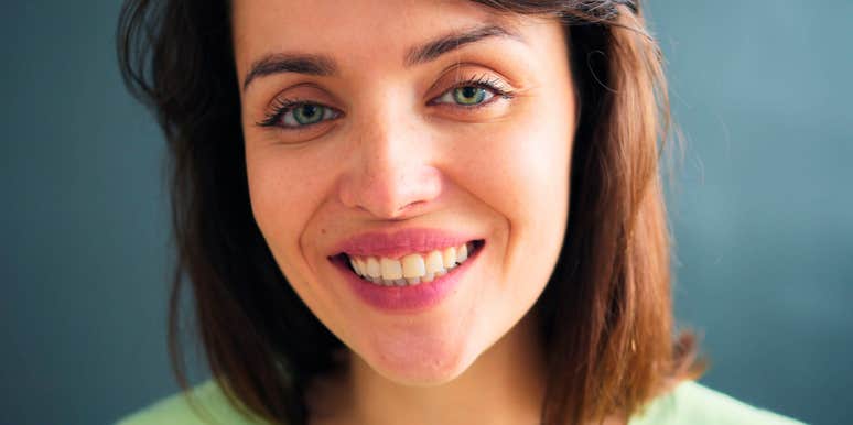 overly friendly woman trying too hard to impress everyone