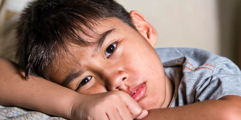 Kid is deeply affected by parents phrases.