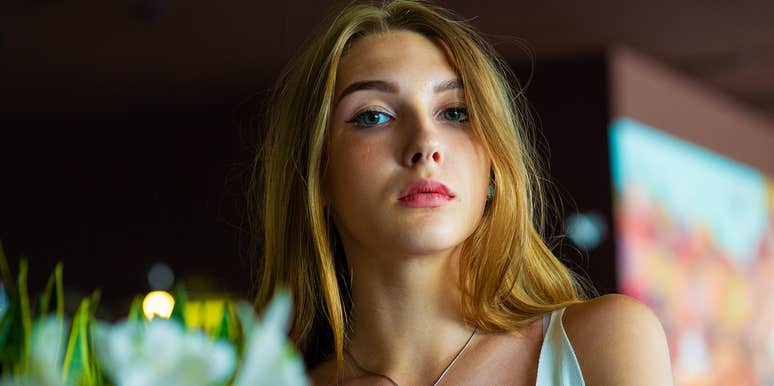 woman who appears mentally and emotionally tough but is actually falling apart