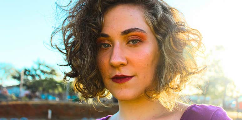 fake woman about to gossip behind friend's back