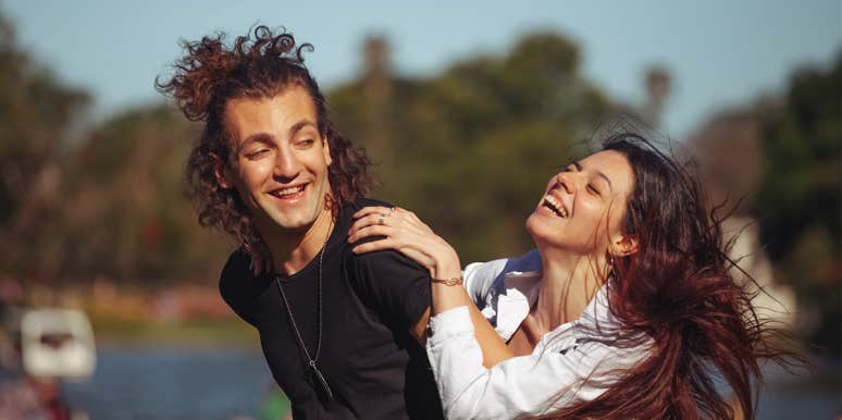 Ways To Have The Kind Of Playful Relationship All Men Love man and woman laughing and playing