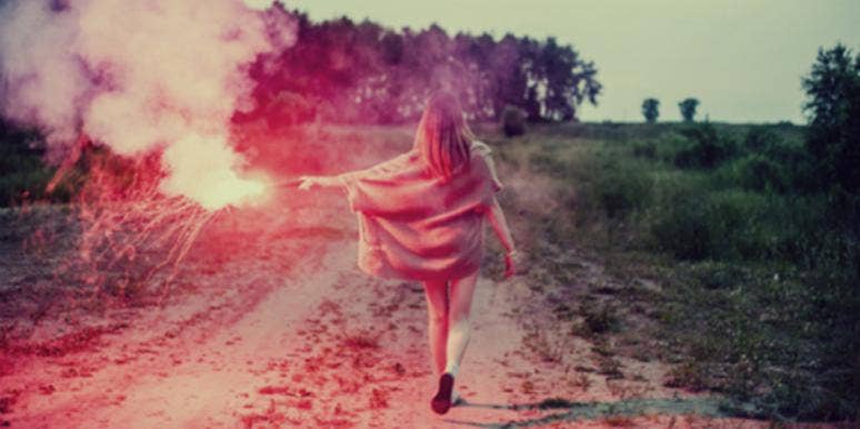 Woman with fire Woman with fire