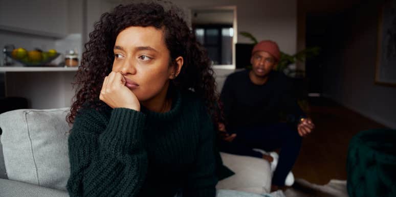 4 Signs You Should Break Up — Not Hold On Tighter unhappy couple