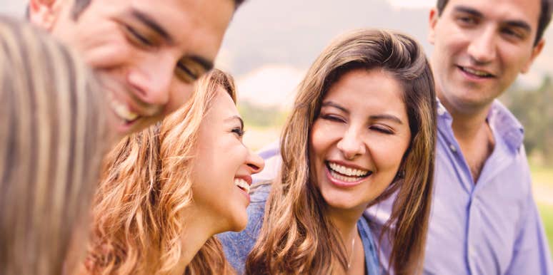 5 Ways To Start A Conversation With Anyone. Literally ANYONE. a group of people smiling