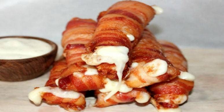 bacon fried mozzarella sticks bacon fried mozzarella sticks