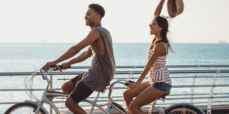 7 Things Men Love About Intimacy That Women Don't Know couple cycling