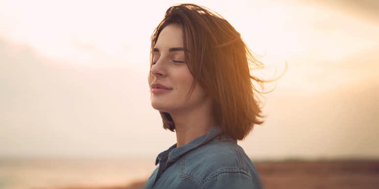 8 Unsexy Signs You're Becoming A Better, Happier Person calm woman