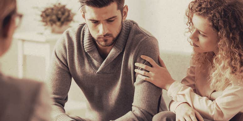 8 Types Of Marriage Counseling — Which One Will Work Best For You woman holding the man's arm
