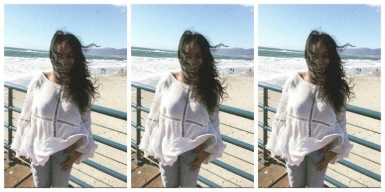 Hair blowing in the wind Hair blowing in the wind