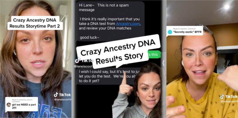 Mysterious Text Messages Uncovers A Woman's Disturbing Family Secret Lane's TikTok videos montage