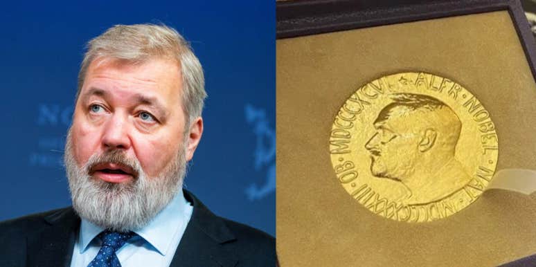 Russian Journalist Auctions Off His Nobel Peace Prize Medal To Raise Money For Ukraine Dmitry Muratov and Nobel Prize