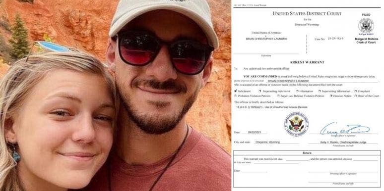 Brian Laundrie's Arrest Warrant May Hint At Gabby Petito's Time Of DeathDeath Gabby Petito Brian Laundrie arrest warrant
