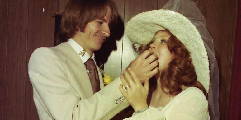 Melodie Tucker and her husband on their wedding day in the 1970s