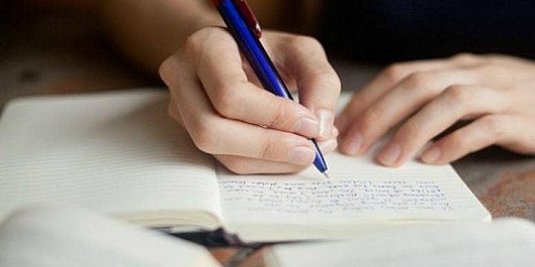 The Best Love Advice From 'Dear Abby' woman writing letter